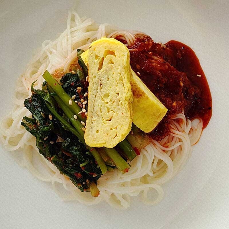 쿡동강,열무국수 비빔장 계란말이 방울토마토 절임 반찬 세트